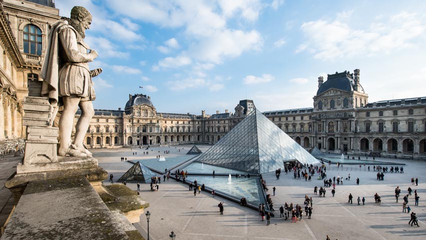 Dãy nhà Richelieu của bảo tàng Louvre