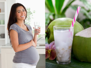 Nước dừa chứa nhiều chất dinh dưỡng rất tốt cho thai kỳ